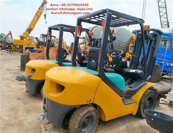 Cina Truk Forklift Komatsu Bekas, Forklift Tiang 3 Tahap Asli pemasok