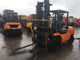 Truk Forklift Diesel 4 Roda Bekas, Forklift yang Dioperasikan Diesel 5 Ton 2013 pemasok