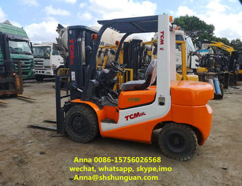 Cina FD30 Jepang TCM 2nd Hand Forklift 3 Ton Mesin Diesel Dengan Side Shift pemasok