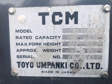 3 Ton TCM Forklift FD30 Truk Forklift Bekas, tcm forklift diesel bekas dijual pemasok